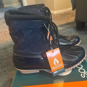 NWT Sporto Waterproof Duck Boots Size 7